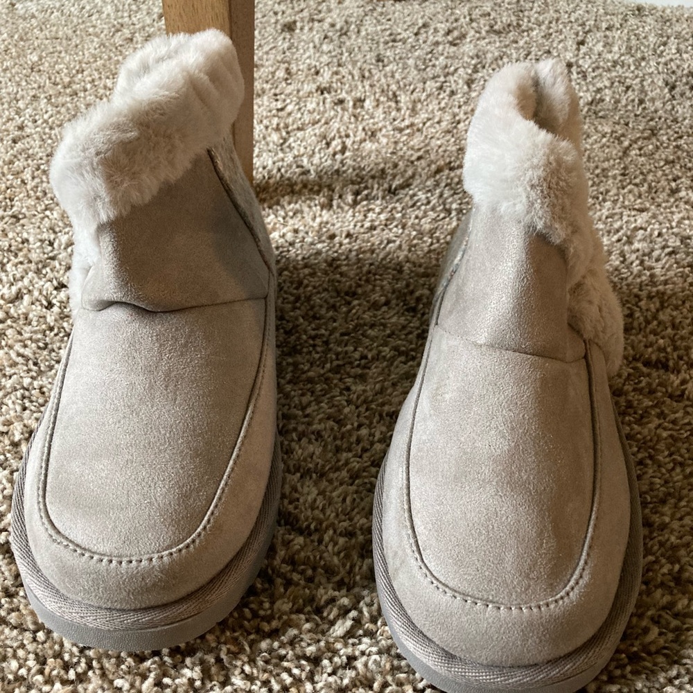 Maurice’s Iris Faux Fur Trim Ankle Boots